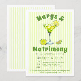 Margs & Matrimony cocktailstrepen vrijgezellenfees Kaart