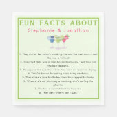 Margs & Matrimony Fun Facts Namen van het paar   Servet (Voorkant)