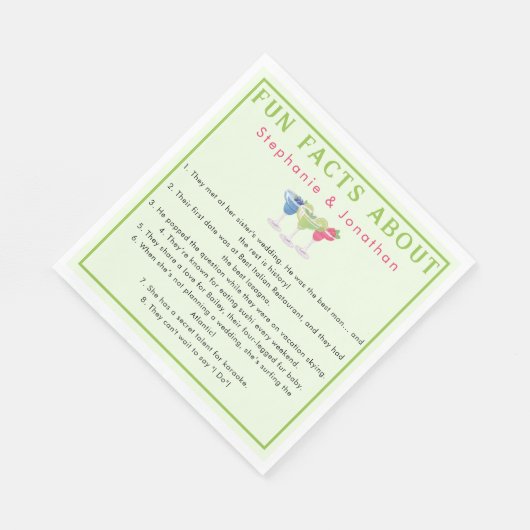 Margs & Matrimony Fun Facts Namen van het paar   Servet (Hoek)