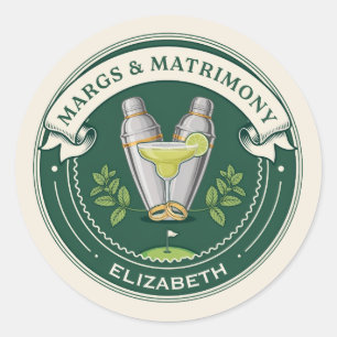 Margs & Matrimony Golf Club Meidenavond Ronde Sticker