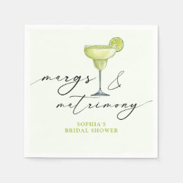 Margs & Matrimony Green Lime Bridal Shower Servet