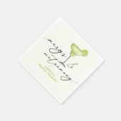 Margs & Matrimony Green Lime Bridal Shower Servet (Hoek)