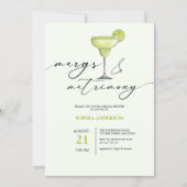 Margs & Matrimony Groen Lime Bruiloftsfeest Kaart (Voorkant)
