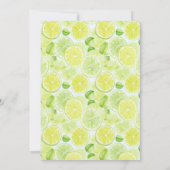 Margs & Matrimony Groen Lime Bruiloftsfeest Kaart (Achterkant)