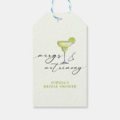 Margs & Matrimony Groene Lime Bruidsmeisjeshuwelij Cadeaulabel (Achterkant)
