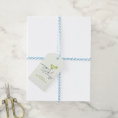 Margs & Matrimony Groene Lime Bruiloft Feest Cadeaulabel (Met Touw)