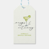 Margs & Matrimony Groene Lime Bruiloft Feest Cadeaulabel (Voorkant)