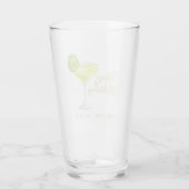 Margs & Matrimony Groene Margarita Bruidsfeest Glas (Achterkant)