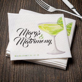 Margs & Matrimony Groene Margarita Vrijgezellenfee Servet