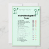 Margs & Matrimony Huwelijksschoen spel Kaart (Voorkant)