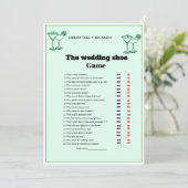 Margs & Matrimony Huwelijksschoen spel Kaart (Staand voorkant)