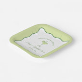 "Margs & Matrimony" Lime Margarita Bridal Shower Papieren Bordje (Gebogen)