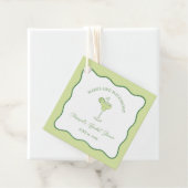 "Margs & Matrimony" Lime Margarita Bruiloftsfeest Bedankjes Labels (In situ)