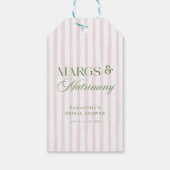 Margs & Matrimony Lime Margarita Bruiloftsfeest Cadeaulabel (Achterkant)