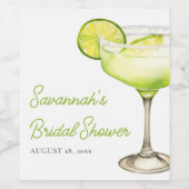 Margs & Matrimony Limoen Cocktail Vrijgezellenfees Wijn Etiket (Enkel label)