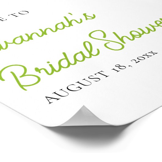 Margs & Matrimony Limoen Vrijgezellenfeest Welkoms Poster (Hoek)