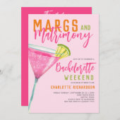 Margs & Matrimony Margarita Bachelorette-weekend Kaart (Voorkant / Achterkant)