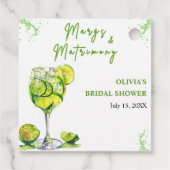 Margs & Matrimony Margarita Cocktail Bruiloftsfees Bedankjes Labels (Achterkant)