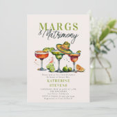 Margs Matrimony Margaritas Kleurrijk Vrijgezellenf Kaart (Staand voorkant)