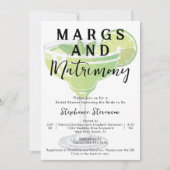 Margs & Matrimony QR Code Margarita Bruidsfeestje Kaart (Voorkant)