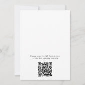 Margs & Matrimony QR Code Margarita Bruidsfeestje Kaart (Achterkant)