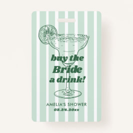 Margs & Matrimony Retro Bachelorette Vrijgezellenf Badge