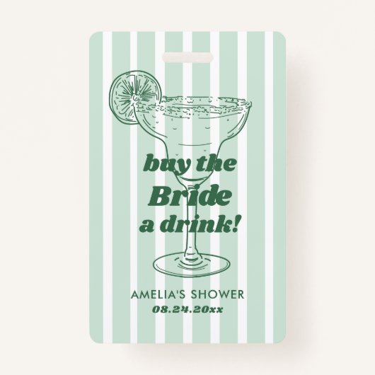 Margs & Matrimony Retro Bachelorette Vrijgezellenf Badge (Voorkant)