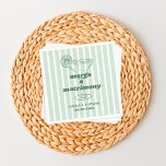 Margs & Matrimony Retro Bachelorette Vrijgezellenf Servet<br><div class="desc">Dit leuke ontwerp is voorzien van margarita's en een kleurrijk thema.</div>