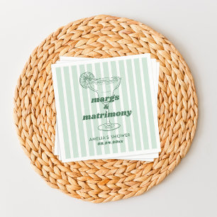 Margs & Matrimony Retro Bachelorette Vrijgezellenf Servet