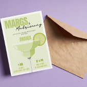 Margs & Matrimony Retro Cocktail Bachelorette Kaart