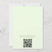 Margs & Matrimony Strepen QR Code Bruidsfeest Kaart (Achterkant)
