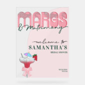 Margs Matrimony Tequila Bach Bruidsmeisjesfeest Ve Acryl Bord (Voorkant)