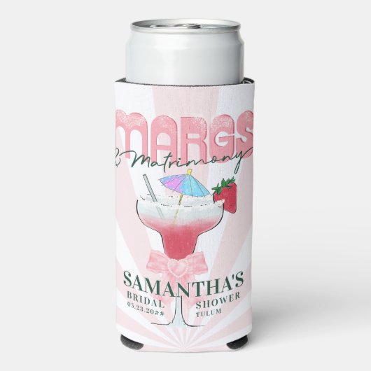 Margs Matrimony Tequila Bruidsfeest Afscheid Als M Seltzer Blikjeskoeler (Seltzer Achterkant)