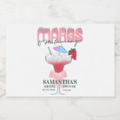 Margs Matrimony Tequila Bruidsfeest Afscheid Van H Sparkling Wijnetiket (Enkel label)