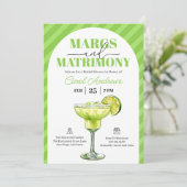 Margs & Matrimony Tequila Bruidsfeest Kaart (Staand voorkant)