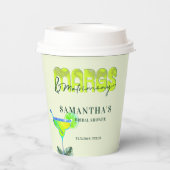 Margs Matrimony Tequila Bruiloft Bridal Shower Bac Papieren Bekers (Achterkant)