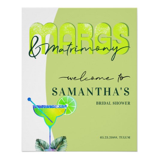 Margs Matrimony Tequila Vrijgezellenfeest Bach Wel Perfect Poster (Voorkant)