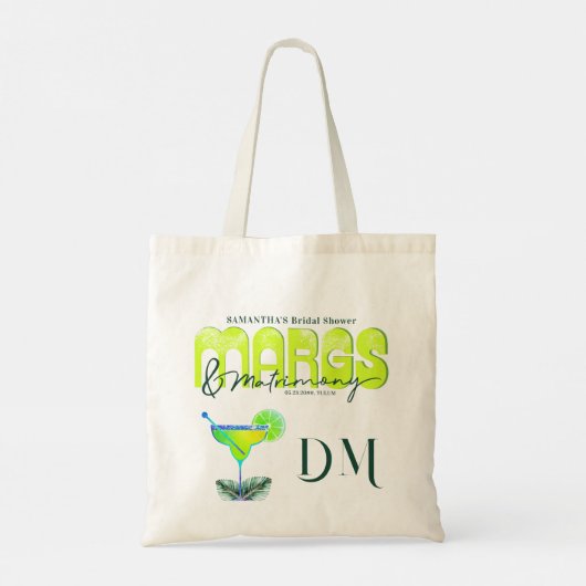 Margs Matrimony Tequila Vrijgezellenfeest Bach Wel Tote Bag (Achterkant)