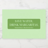 Margs Matrimony Tequila Vrijgezellenfeest Bachelor Sparkling Wijnetiket (Enkel label)