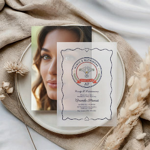 Margs & Matrimony Zomer van de Liefde Bachelorette Vellum Uitnodigingen