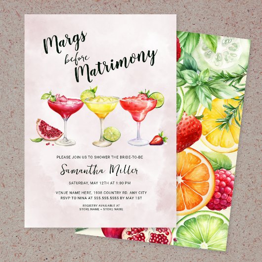 Margs voor het huwelijk Vrijgezellenfeest Kaart