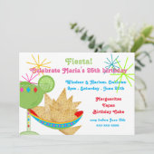 Margueritas en Tapas Birthday Party Kaart (Staand voorkant)