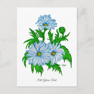 Marguerite, Daisies Flowers in retro-stijl Briefkaart