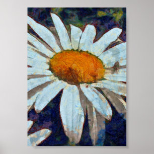 Marguerite Daisy met gevlekte insecten Poster