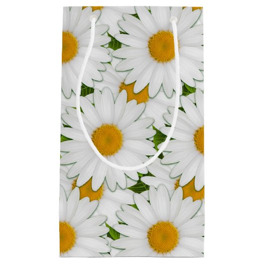 Marguerite Daisy Wrapping Paper Gift Bag Klein Cadeauzakje (Voorkant)