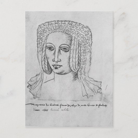 Marguerite de Brabant Briefkaart (Voorkant)