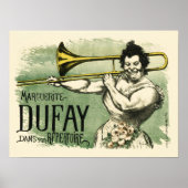 MARGUERITE DUFAY Franse  trombonist theater Poster (Voorkant)