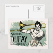 Marguerite Dufay Trombone Briefkaart (Voorkant / Achterkant)