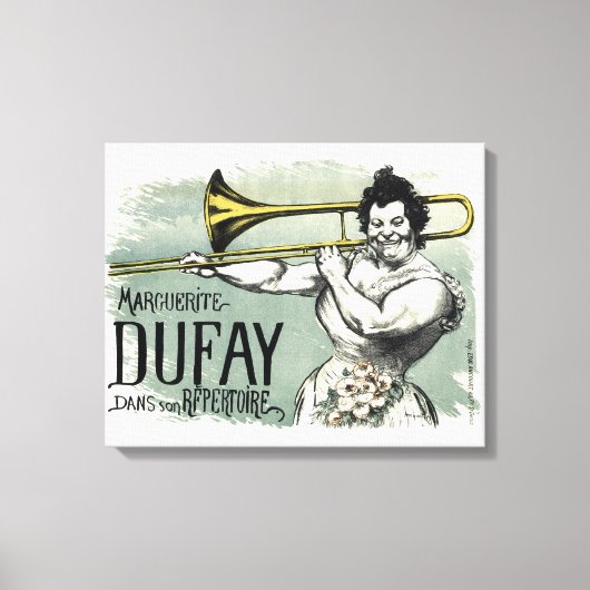 Marguerite Dufay Trombone Canvas Afdruk (Voorkant)