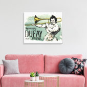 Marguerite Dufay Trombone Canvas Afdruk (Insitu (Woonkamer))